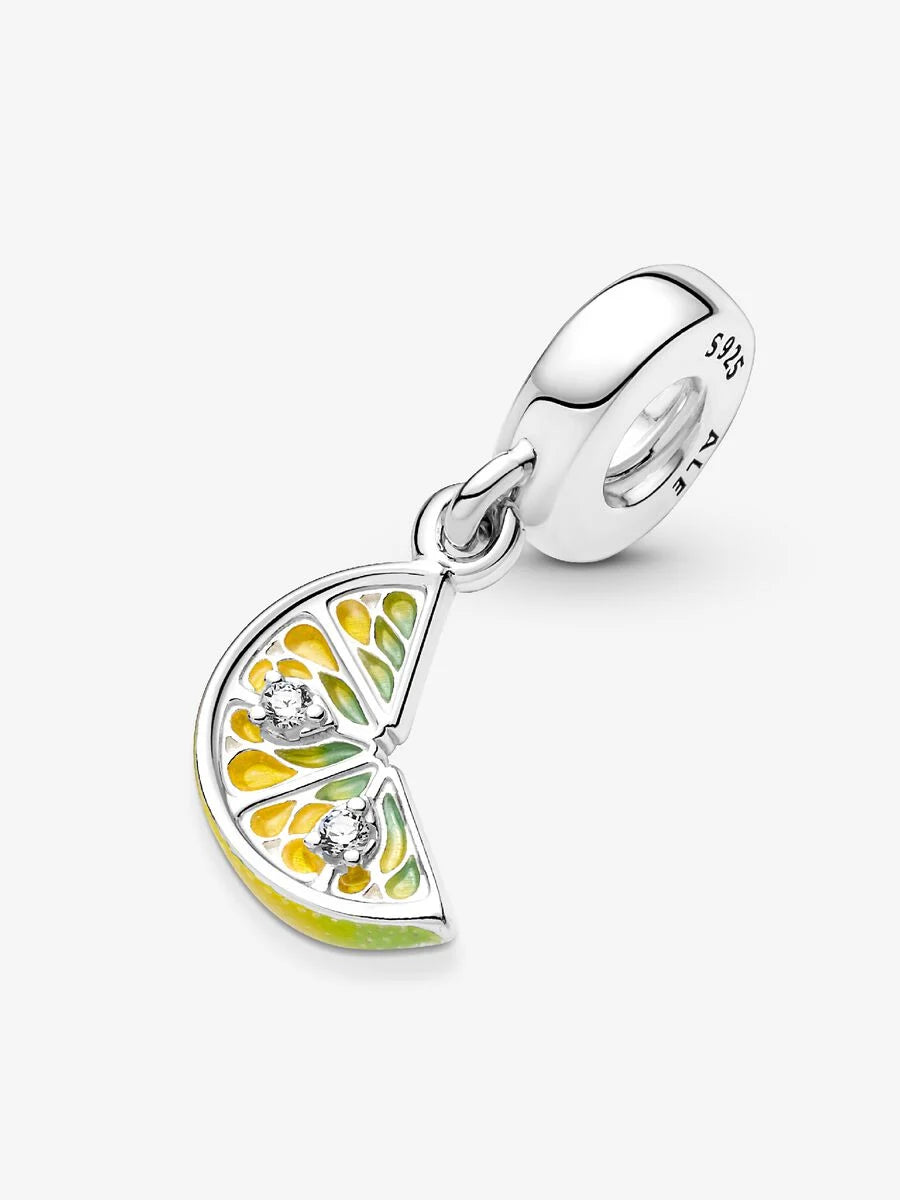 Lemon Slice Sparkling Fruit Dangle Charm