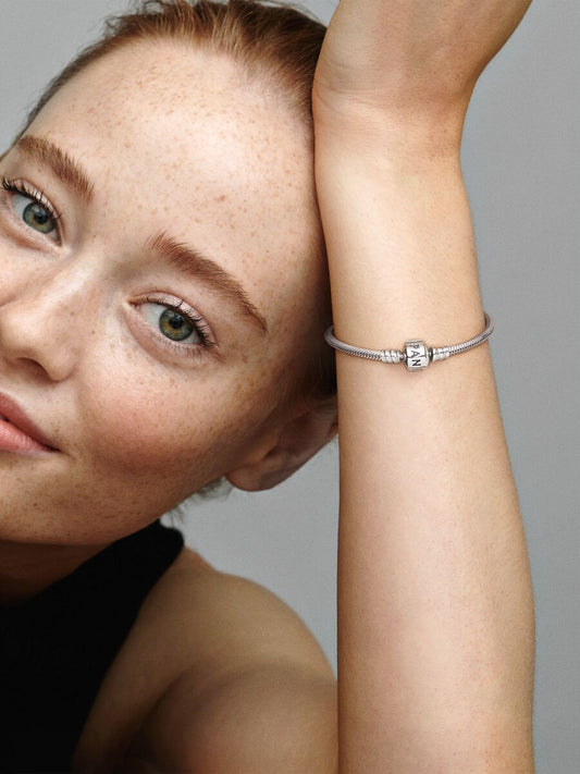 Barrel Clasp Snake Chain Bracelet