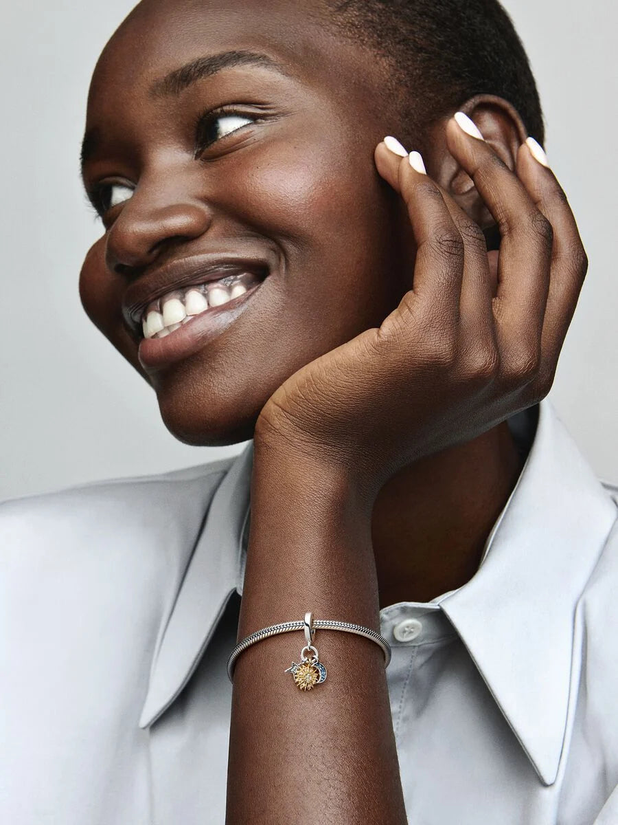 Two-tone Celestial Triple Dangle Charm