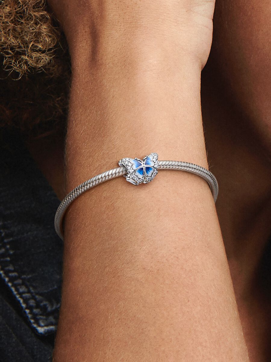 Blue Butterfly Sparkling Charm