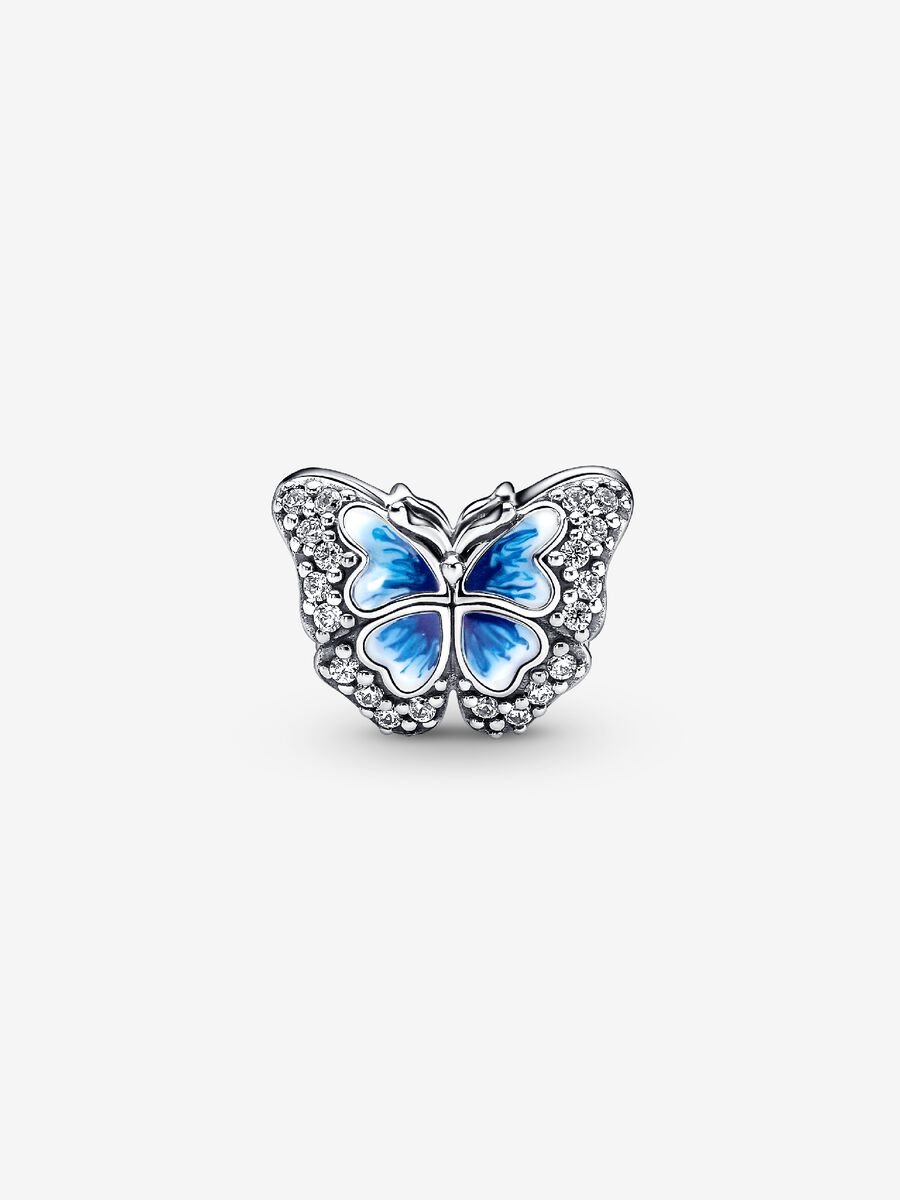 Blue Butterfly Sparkling Charm