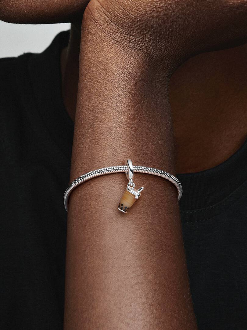 Murano Glass Bubble Tea Dangle Charm