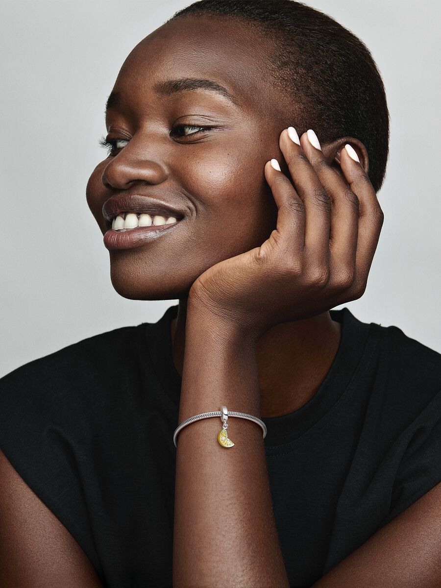 Lemon Slice Sparkling Fruit Dangle Charm