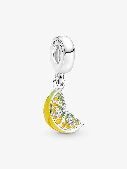 Lemon Slice Sparkling Fruit Dangle Charm