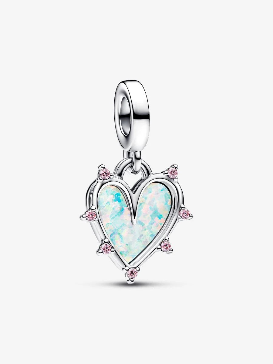 Friendship Opalescent Double Dangle Charm