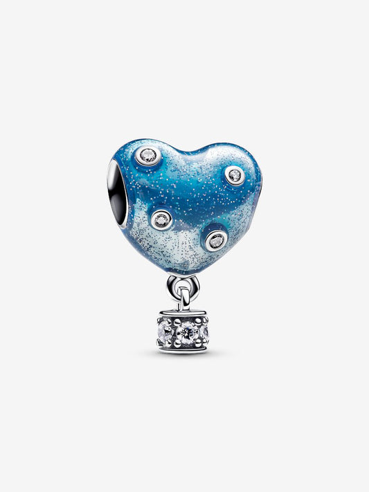 Hot Air Balloon Heart Charm