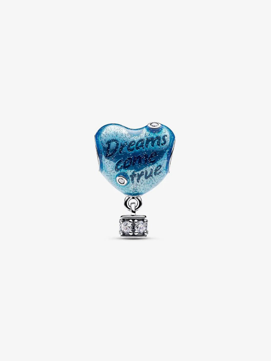 Hot Air Balloon Heart Charm