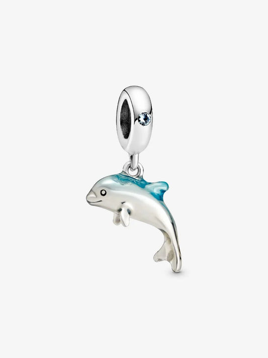 Shimmering Dolphin Dangle Charm