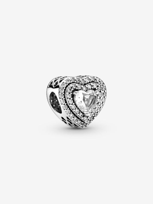 Sparkling Levelled Hearts Charm
