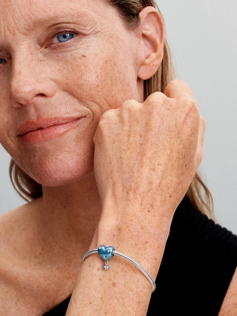 Hot Air Balloon Heart Charm