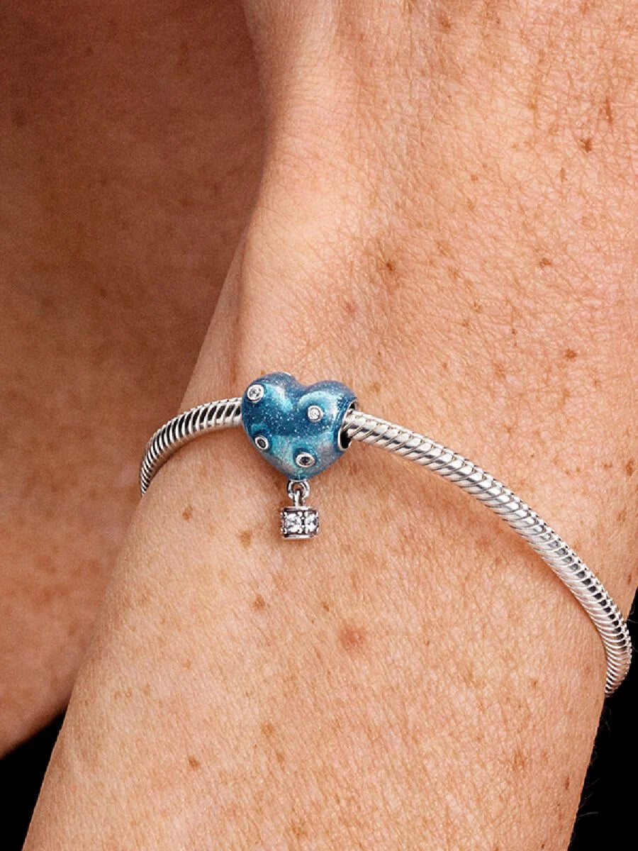 Hot Air Balloon Heart Charm